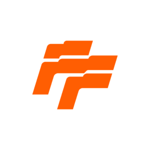 Letter FF Flag Logo