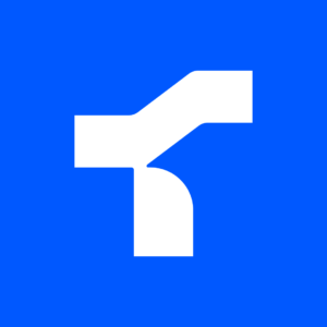 Letter T Growth Tech Logo