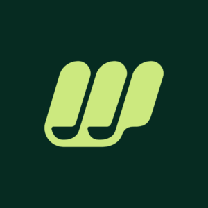 Letter W Golf Course Logo